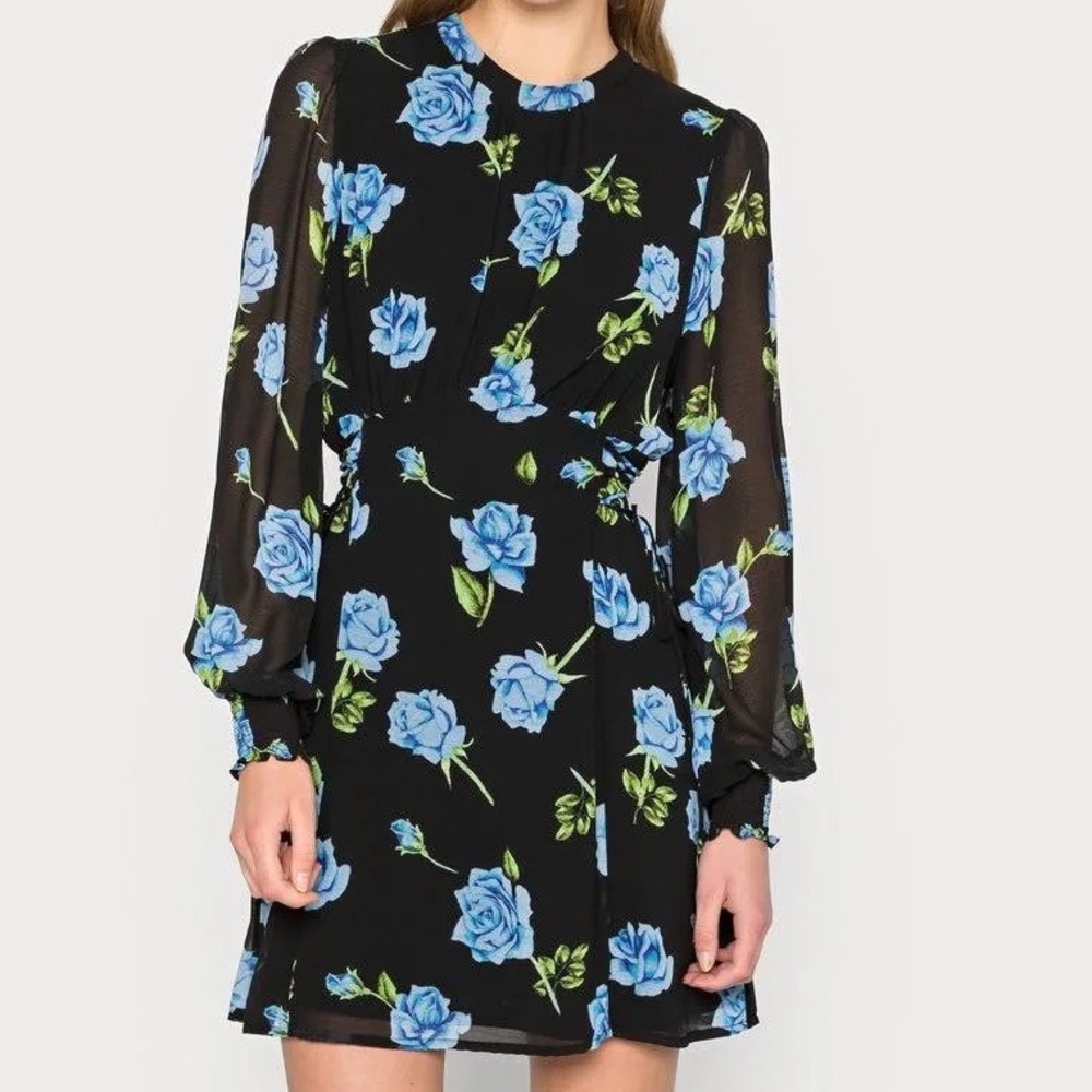 NWT Free People Samantha Lace Up Mini Dress